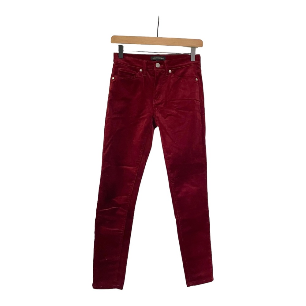 Banana Republic Burgundy Corduroy Skinny Pants